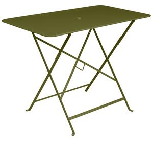 Zelený kovový skládací stůl Fermob Bistro 97 x 57 cm - odstín pesto