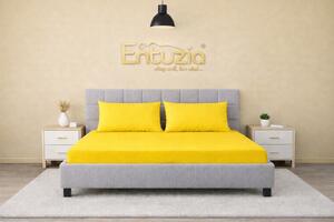 Prostěradlo DELUXE Sytě žluté Jersey s lycrou 60x120/20