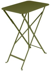 Zelený kovový skládací stůl Fermob Bistro 37 x 57 cm - odstín pesto
