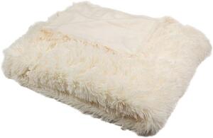 Kvalitex Luxusní deka s dlouhým vlasem 150x200cm SMETANOVÁ