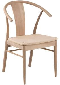 Scandi Dubová jídelní židle Vega s pleteným sedákem