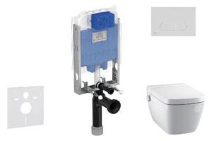 Ideal Standard ProSys - Set předstěnové instalace, sprchovací toalety a sedátka TECEone, tlačítka Oleas M1, Rimless, SoftClose, bílá ProSys80M SP130