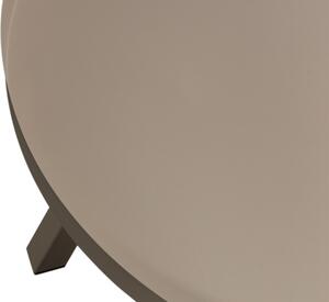 Hoorns Béžový kovový kulatý konferenční stolek Blure 80 cm
