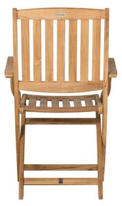 Skládací židle s područkami CAMBRIDGE 2 teakové dřevo
