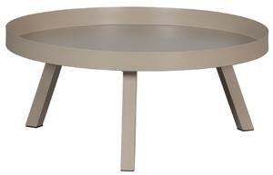 Hoorns Béžový kovový kulatý konferenční stolek Blure 80 cm
