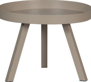 Hoorns Béžový kovový kulatý konferenční stolek Blure 60 cm