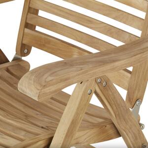 Polohovací židle CAMBRIDGE PREMIUM teakové dřevo