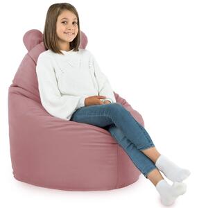 Sedací vak Primabag Teddy plyš pudrově růžová