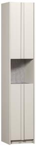 Hoorns Bílá borovicová úzká skříň Almo 210 x 40 cm