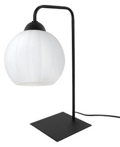 Stolní lampa Costa, 1x bílé skleněné stínítko, b