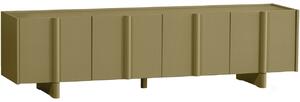 Hoorns Světle zelený borovicový TV stolek Almo 200 x 46 cm