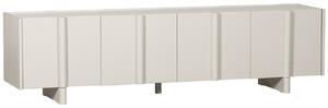 Hoorns Bílý borovicový TV stolek Almo 200 x 46 cm