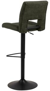 Scandi Hnědá látková barová židle Richie 62-83 cm