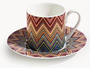 Sada šálků na kávu's podšálky z kostního porcelánu Fine Bone China Jarris, 2 díly