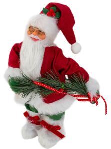 Tutumi, vánoční figurka Santa Clause 30cm 301251, bílá-červená-zelená, CHR-08900