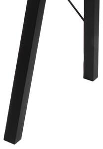 Scandi Černý skleněný pracovní stůl Syphon 125 x 65 cm