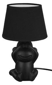 Stolní lampa Abu, motiv opice, černá