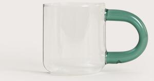 Hrnek FLUFF průsvitný / zelený 772238 360 ml