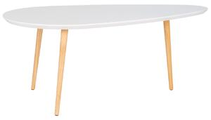 Nordic Living Bílý lakovaný konferenční stolek Vivid 110 x 60 cm