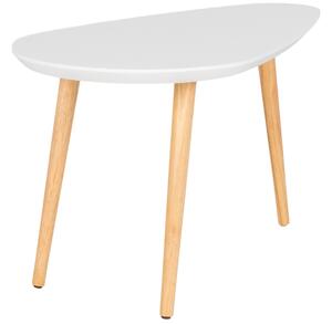 Nordic Living Bílý lakovaný konferenční stolek Vivid 70 x 40 cm