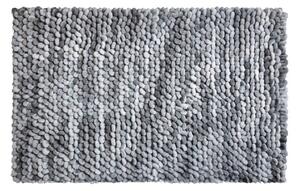 LineaDue PUNTO - Koupelnová předložka stříbrná šedá Rozměr: 60x100 cm