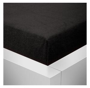 Froté prostěradlo - 90x200/25 cm - černé