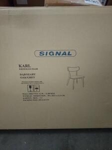 Signal Jídelní židle KARL Šedá/Dub NAB010