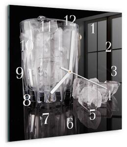 Skleněné hodiny Led zskb-30x30-00087128