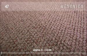 Růžová dvoumístná látková pohovka MESONICA Nesbo 193 cm