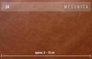 Koňaková dvoumístná kožená pohovka MESONICA Nesbo 193 cm