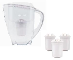 Philips Konvice - Set konvice s mikrofiltrací a 3 kazetových filtrů, objem 1500 ml, bílá/čirá AWP2900-3/10
