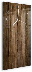 Skleněné hodiny vertikální Dřevo zsppb-30x60-00092576