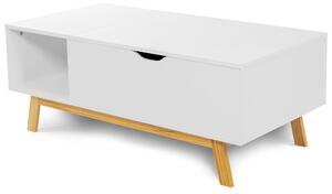 TUTUMI - Konferenční stolek bílý