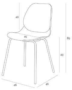 Židle Layer 4 šedá