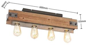 Lindby - Nilaska 4 Stropní Lampa Wood/BlackLindby - Lampemesteren
