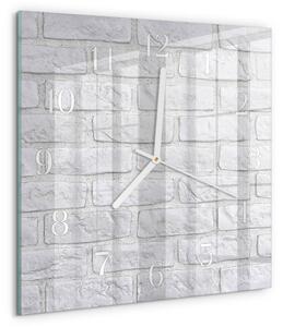 Skleněné hodiny Cihlový zskb-30x30-00089814