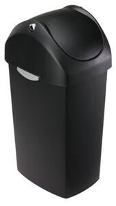 Simplehuman odpadkový koš,60 l, houpací víko, černý plast,CW1333