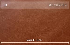 Koňaková kožená dvoumístná pohovka MESONICA Puzo 170 cm