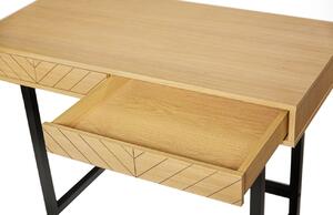 Dubový rýhovaný pracovní stůl Woodman Camden 110 x 55 cm