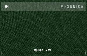 Tmavě zelená látková třímístná pohovka MESONICA Puzo 240 cm