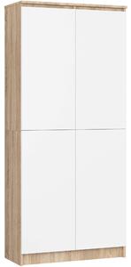 Ak furniture Skříň Rexa III 80 cm dub sonoma/bílá