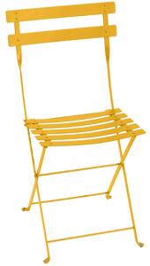 OnaDnes -20% Žlutá kovová skládací židle Fermob Bistro