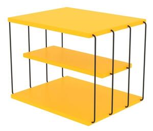 Přístavný stolek TLOS žlutá/černá