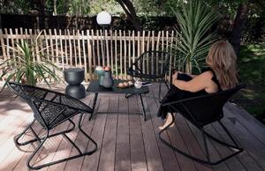 Antracitový hliníkový zahradní stolek Fermob Piapolo 32 cm
