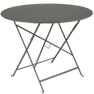 -25 % Dny MOMENTI– Šedozelený kovový skládací stůl Fermob Bistro Ø 96 cm