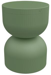 Kaktusově zelený hliníkový zahradní stolek Fermob Piapolo 32 cm