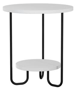 Přístavný stolek CORRO bílá/černá