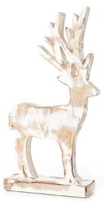 VÁNOČNÍ SOŠKA WOOD AND DEER SADA 2KS 18X5X37 CM VÍCEBAREVNÁ