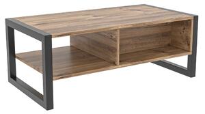 Konferenční stolek HALDIZEN borovice/černá