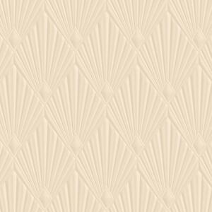 Luxusní geometrická vliesová tapeta na zeď, béžová, Art deco, Z30314, Casa 8, Trussardi